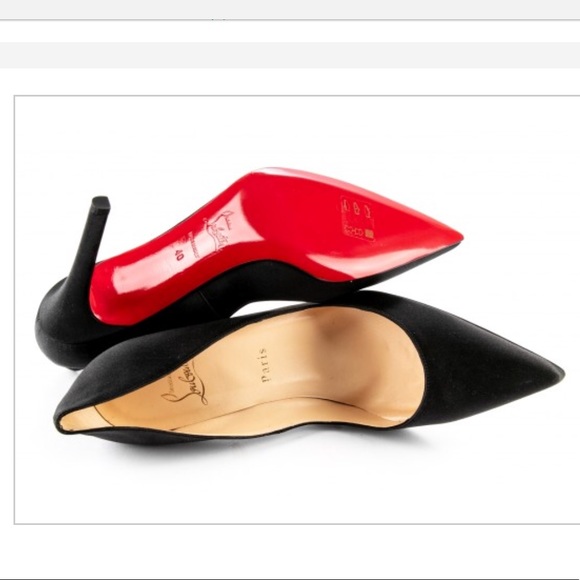 SOLD -New Christian Louboutin Satin Pumps - Picture 5 of 8
